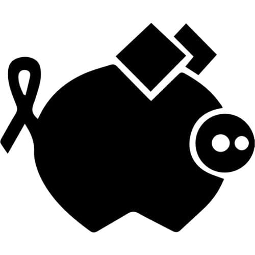 15.5X12.7CM Big Pig Funny Window Bumper Decoration Stickers Car Sccessories