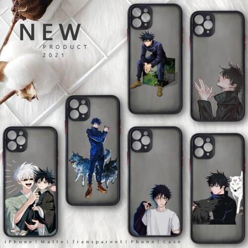 Fushiguro Megumi Phone Case Matte Transparent for iphone 11 12 pro mini XS XR X max 7 8 plus TPU Mobile bags coque shell funda