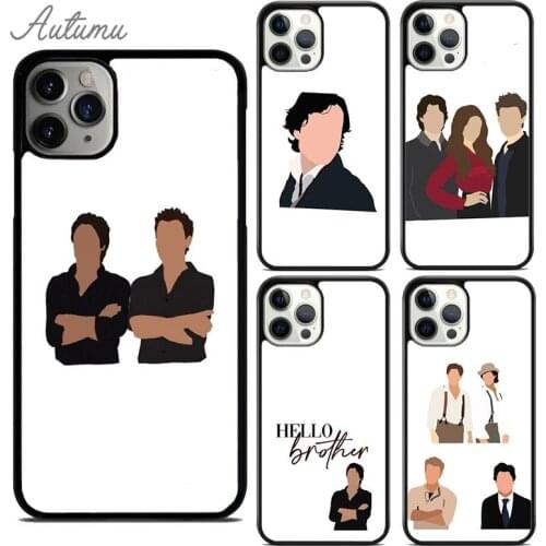 Damon Salvatore Vampire Diaries Phone Case for iPhone 11 12 Pro Max mini X XR XS SE 2020 5 6 7 8 Plus Galaxy S9 S10 Cover shell