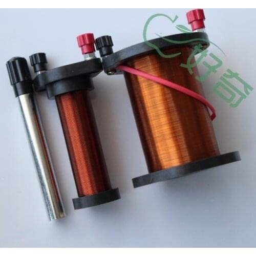 Demonstration of primary and secondary coil physic lab instruments laboratory equipment electrical experiment tools