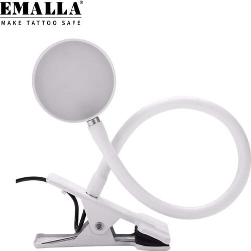 EMALLA Tattoo Table Lamp Design USB Adjustable Cold White Desk Light For Eyebrow Tattoo Art Beauty Makeup Tattoo Accessories