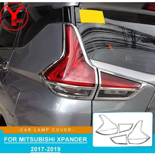 Chrome Styling Tail Light Cover Decoration For Mitsubishi Xpander X-pander 2017 2018 2019 ABS Auto Lamp Part Accessories YCSUNZ