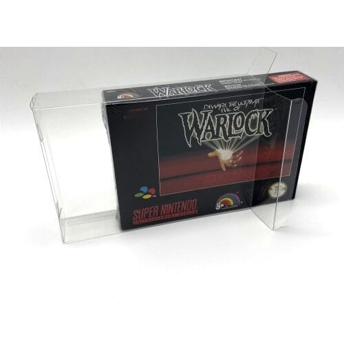 Collection box display box protection box and storage box for Super Nintendo Entertainment System SNES games