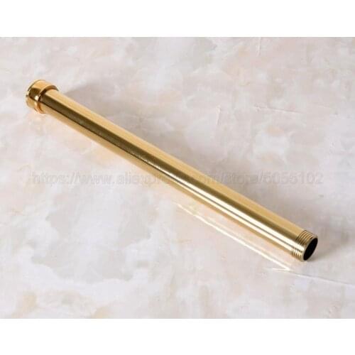Shower Set Extend Pipe 320mm Golden Extension Tube Bar Shower Holder Arm (G3/4" connection) Bathroom Accessory zba703