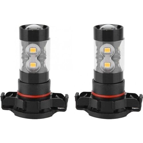 2pcs 3000K 50W Yellow LED Headlight Bulbs Kit Fog Light Car Driving Lamp Car general purpose bulb