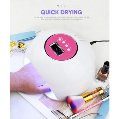 Nail Lamp 72W For 2-in-1 LED+UV Lamp BQ-1T Nail Dryer LCD Display Automatic Sensor For manicure Automatic Sensor