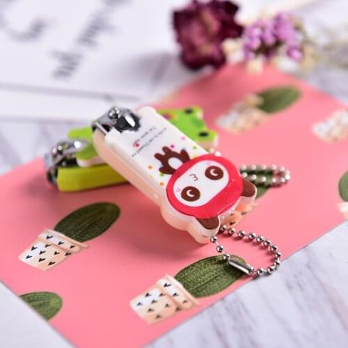 Nail Clipper Cute Cartoon Animal Pet Nail Clippers Scissors Manicure Tools Stainless Steel Plastic Nail Tools 1pcs
