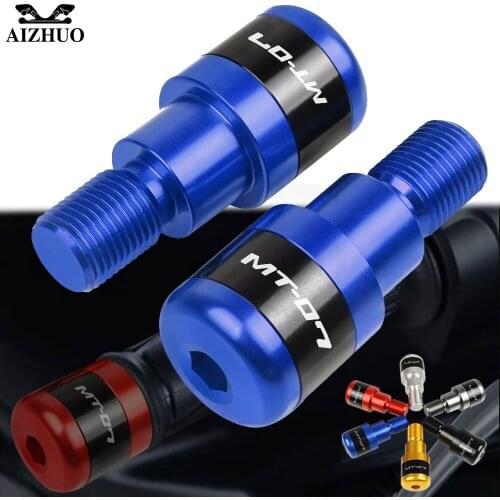 MT-07 Motorcycles 7/8"22mm Handlebar Grips Plug Slider Handle Bar Ends FOR YAMAHA MT07 FZ07 mt07 2014-2019 2020 2018 Accessories