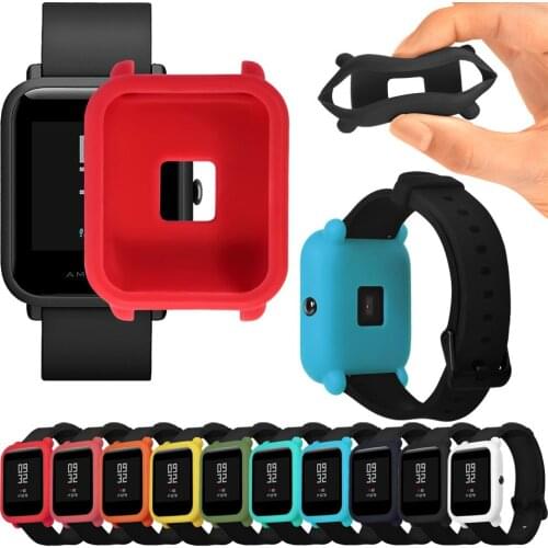 Soft TPU Protection Silicone Full Case Cover For Huami Amazfit Bip Youth Watch Full Protective Case Smartwatch Protector часы