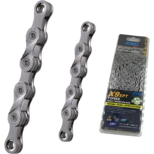 Original KMC X9 EPT 9 Speed Chain for Trekking 116 Links EcoProTeQ coated 9S Road MTB Chain Anti Rust Extremely Durable