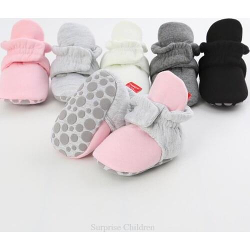 Sports Shoes For Toddlers Outdoor Play Multicolor Baby Shoes Cartoon Print Star Stripe Cotton Shoes Kids' Shoes Baby Crib Shoes