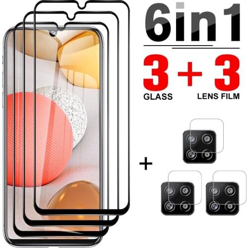 6-in-1 Tempered Glass For Samsung Galaxy A42 5G Screen Protector For Samsung Galaxy A52 4G A52 5G A72 4G A72 5G Phone Lens Film