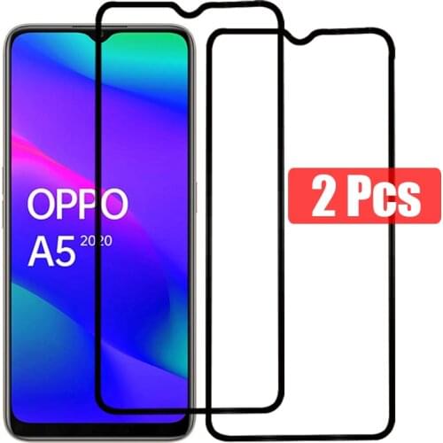 For OPPO A5 2020 Glass 2 Pcs Protective Glass For OPPO A9 2020 Phone Accessories Front Film Screen Protector Tempered Glas