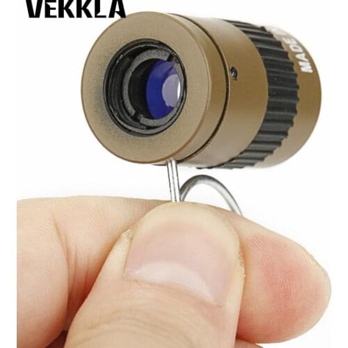 1pc Tactical Monocular Telescope Mini 2.5x17.5mm Agent Ultra Miniature Finger Buckle Handheld Telescope For Travel Hunting Scope