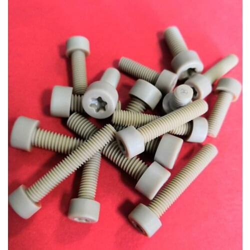 10PCS M3 M4 M5 M6 PEEK Polyetheretherketone Six-Lober Hexalobular Socket Head Cap Screw Bolt