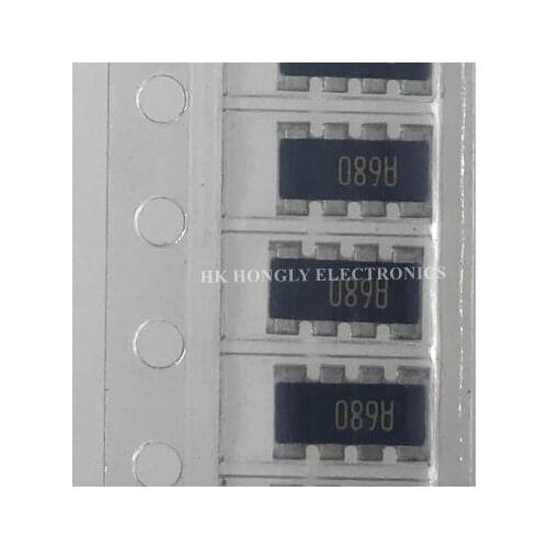 100PCS MNR34J5ABJ680 1206X4 68R 68 ohm 5% 8P4R Marking code A680 10R 27R 33R 47R 100R 150R 200R 220R 330R 470R 560R Resistor