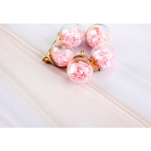 15# Hollow Glass Ball Glass Charms Pendant handmade Beads & Jewelry Making Glass Beads Wholesale #IZ526