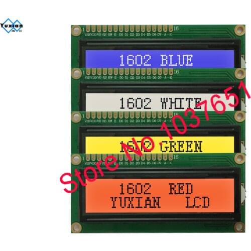 1pcs LCD display 1602 16x2 blue green white red IIC I2C interface serial module UNO R3