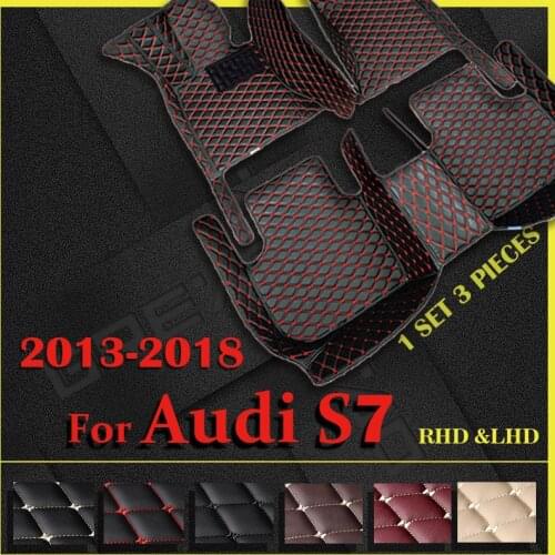 Car floor mats for AUDI S7 2013 2014 2015 2016 2017 2018 Custom auto foot Pads automobile carpet cover