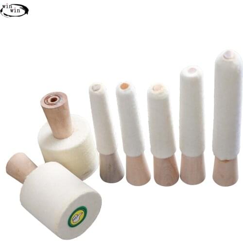Berkem Ring internal polishing stick Bracelet polishing rod 3/4/5 inch wool velvet rod jewelry hole polishing tool