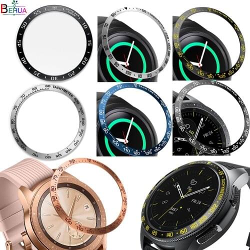 Stainless Steel watch Cover For Samsung Galaxy Watch 42mm Dial Bezel Ring Adhesive Cover AntiScratch For Samsung Gear S2 SM-R720