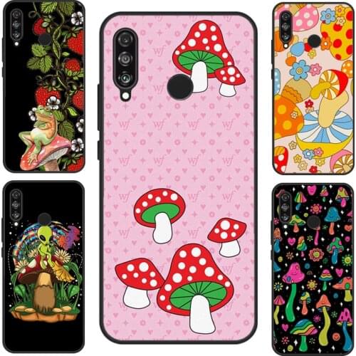 Hippie Mushroom Frog shrooms Case For Huawei P Smart 2019 2021 Nova 5T Mate 20 Lite P20 P30 P40 Honor 20 Pro 8X 9X 10i