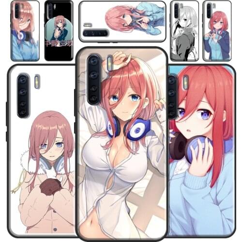 Miku Nakano Quintessential Quintuplets Case For OPPO A93 A91 A83 A5 A9 A31 A53 2020 A52 A72 A15 A3S A5S Find X3 Pro Cover Capa