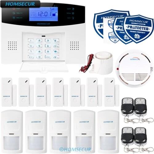HOMSECUR Wireless&Wired GSM-2G SMS Autodial Burglar Alarm System+IOS/Android APP