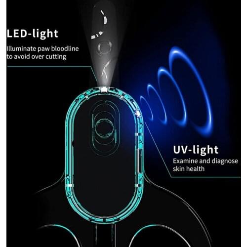 HGHO Dog and Cat Nail Clippers for Cat Ringworm Detection Safety Lock Pet Claw Trimmers for Small Animals Small Breed