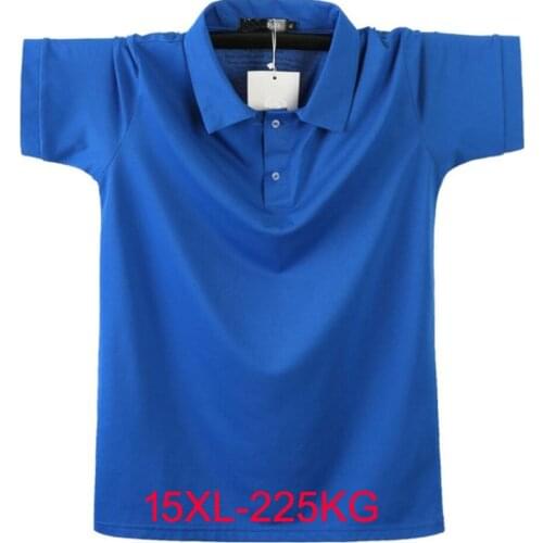 Men plus size big summer Shirts simple 7XL 8XL 9XL 10XL 12XL 225KG cotton short sleeve tees loose 62 64 66 68 casual shirt tops