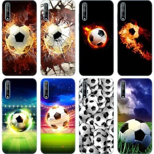 Football soccer field Soft Silicone Phone Case for Huawei Y5 Lite 2018 Y6 Y7A Y9A Prime 2018 Y9 2019 Y9S Y5P Y6P Y7P Y8P Cover