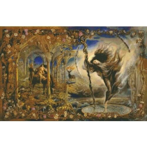 Forest Dance Big Version sewing kit Top Quality Embroidery Needlework 14CT UnprintedCross Stitch Kits DIY Handmade Home Decor