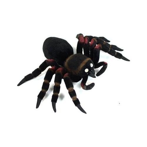 New Arrivl 21CM Simulation Mexican Stuffed Plush Soft Toy Bird-Eating Spider Doll For Children Baby Birthday Gift