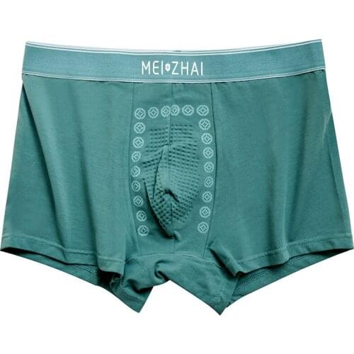 The new mens underwear cotton antibacterial flat-angle pants solid four-corner shorts head pants pants large size manufacturer