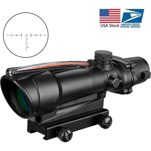 5x35 Hunting Riflescope Dual Illuminated Red Green Cross Fiber Scope Reticles Tactical Rifle Optical Sight