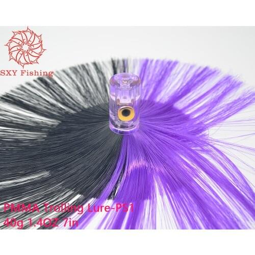 SXY FISHING PMMA Trolling Lure Big game Lure Deep sea bait Hair bait fishing lure 40g PS1