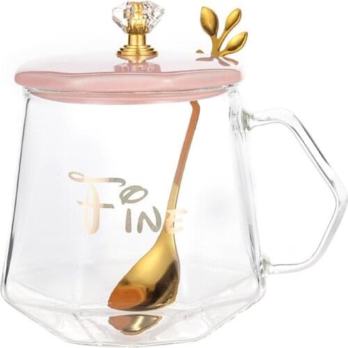 Gift Glass Set Custom Creative Diamond Cup Couple Hand Gift Set Holiday Gift