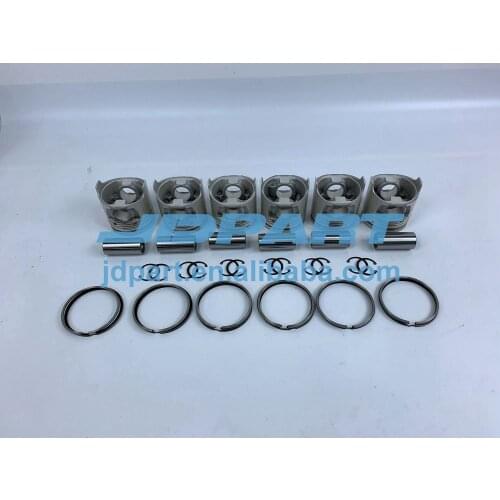 D6E Engine Piston With Cylinder Piston Rings For Volvo