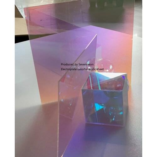 Electroplate Colorful Laser Plexiglass Rainbow Acrylic (PMMA) Iridescent Sheet,Oргстекло Board For DIY/Advertising/Decoration