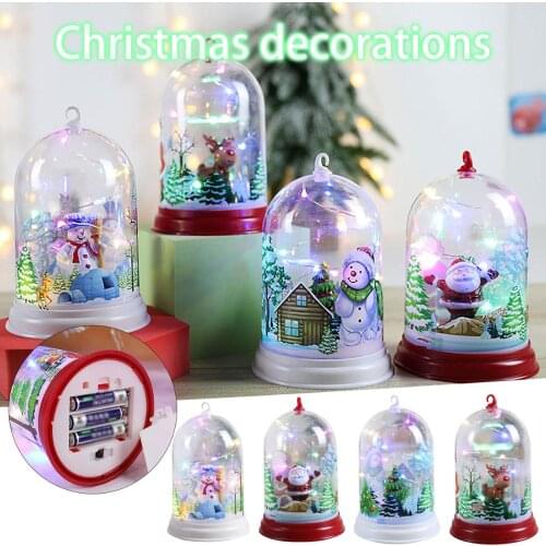 Christmas Lantern Led decoration lamp Luminous Creative Decoration Portable Lantern D50