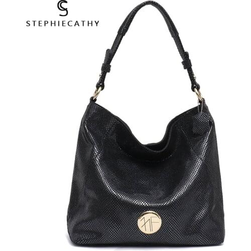 SC Large Women Leather Tote Snake Print Shoulder Bag Female High Quality Cow Leather Hobo Soft Girl Messenger Crossbody HandBags