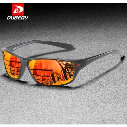Sport Fishing Polarized Sunglasses Men Fashion Brand DUBERY Original Design Fashion Sun Glasses Lightweight Frame Goggles CE XH6