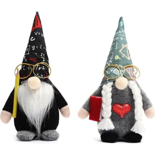 Start of School Gnomes Decor Doll Desktop Ornament Graduation Holiday Gnomes Farmhouse Home Tiered Tray Decor