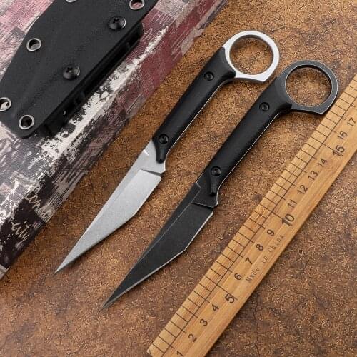 Survival Csgo Karambit 440C fixed blade G10 Handle tactical practical EDC outdoor camping defensive hunting tool straight knife