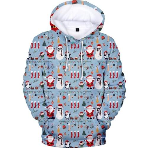 Hot Hooded New 3D Merry Christmas Hoodies Sweatshirt Men Women pullovers Autumn Hip Hop Hoodie Boys Girls Casual Tracksuits