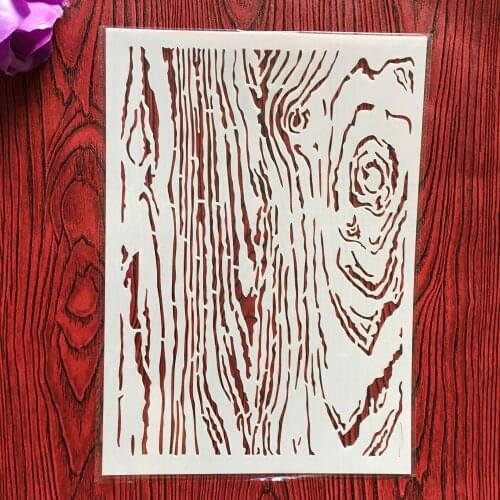 A4 29 * 21cm Wood grain DIY Stencils Wall Painting Scrapbook Coloring Embossing Album Decorative Paper Card Template,fabric.wall