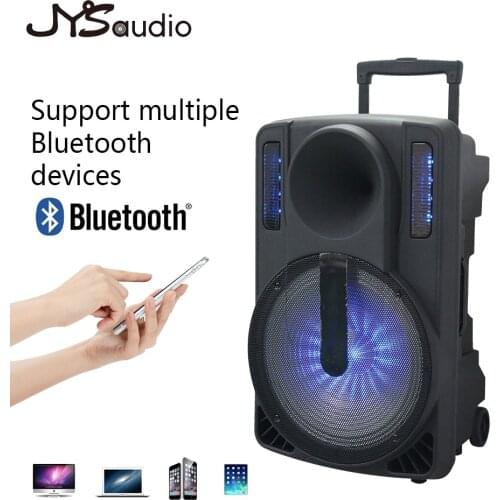 Outdoor Trolley Speaker Portable Bluetooth Speaker with Shock Sensing Sound Effect with Microphone Home Party PA Speaker
