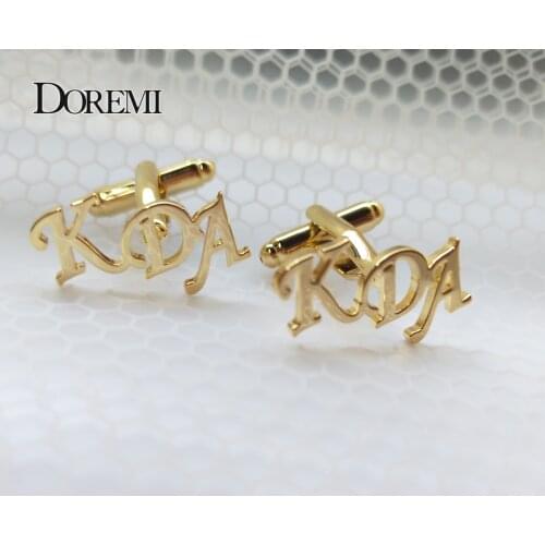 DOREMI Personalized Letter Cufflinks Custom Name Cufflinks Accessories Name Logo Buttons Jewelry Alphabet Mens Wedding Gifts