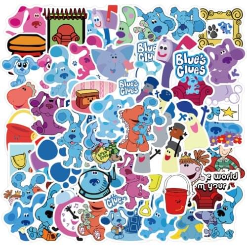 10/30/50Pcs/Set Cartoon Blue Spot Dog Car Motorcycle Luggage Guitar Skateboard Waterproof Classic Toy Kid Decal Stickers