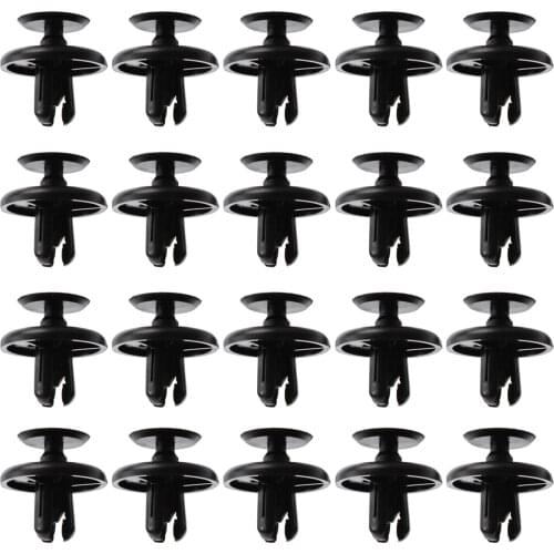 20Pcs Auto Bumper Fastener 7mm Hole Rivet Retainer Push Engine Cover Car Door Trim Panel Clip Fasteners For Toyota